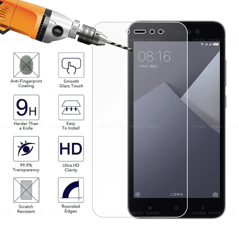 9H защитные Противоударные Защитные пленки для Xiaomi Redmi 5 Note5A Note 8 Pro Y1 Lite 4X