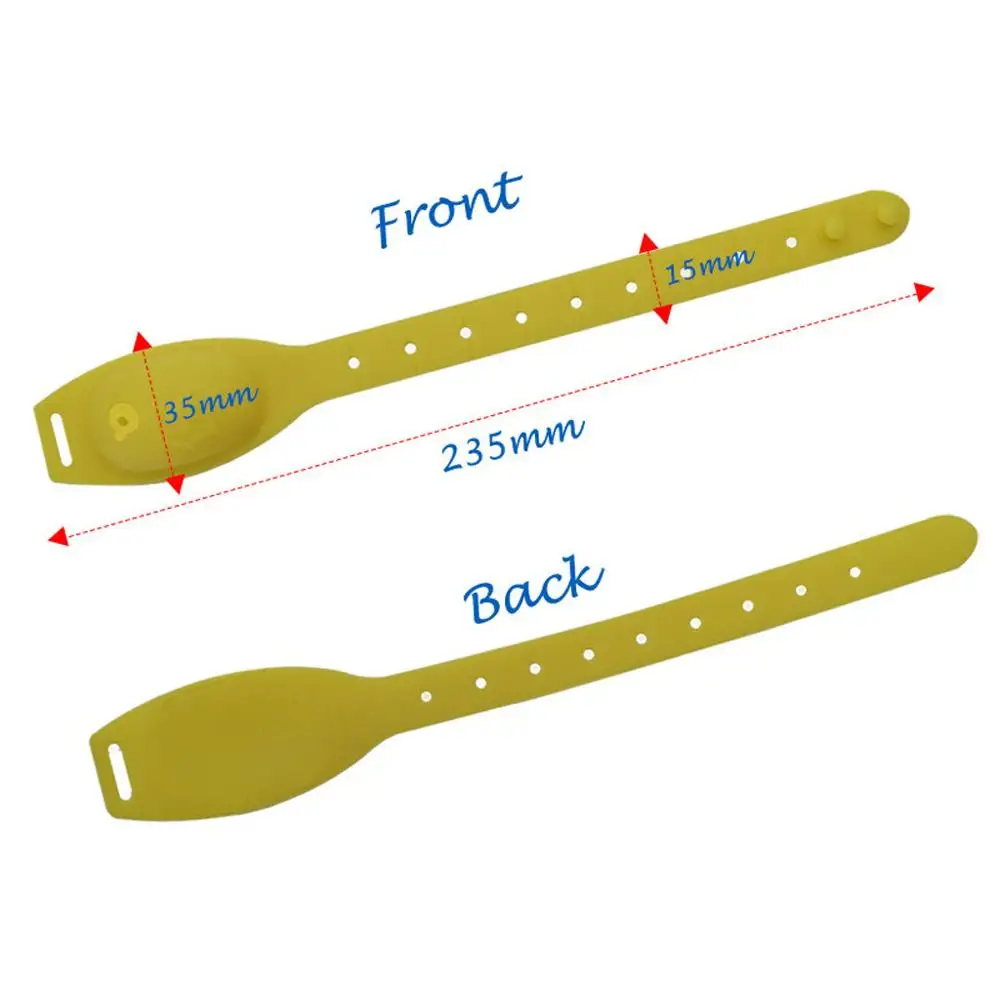 Портативный Силиконовый браслет для дезинфекции рук бутылка антибактериальный