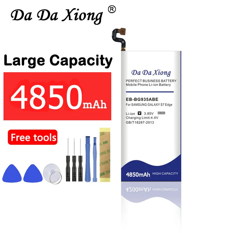Аккумулятор Da Xiong 4850 мА/ч EB BG935ABE батарея для Samsung GALAXY S7 край G935F G9350 G935|Аккумуляторы
