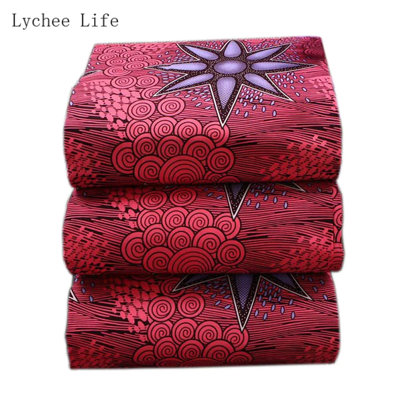 Lychee Life Flower настоящая восковая ткань с принтом Анкара Африканский новейший узор