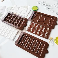 3pcs new silicone chocolate mold bricks baking tools non stick silicone cake mould jelly candy 3d diy molds kitchen accessories