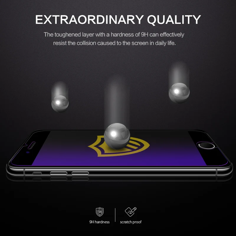 SmartDevil защита от синего света закаленное стекло для Iphone 8 6 6S 7 Plus Защитная пленка X Xr