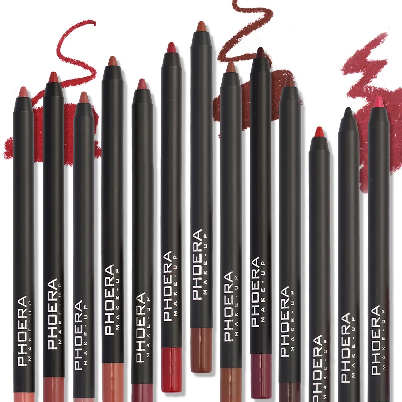 

Lipstick Nude Matte Lip Liner Moisturizing Waterproof Long Lasting Lip Pencils Eyeliner Professional Makeup Cosmetics Kit