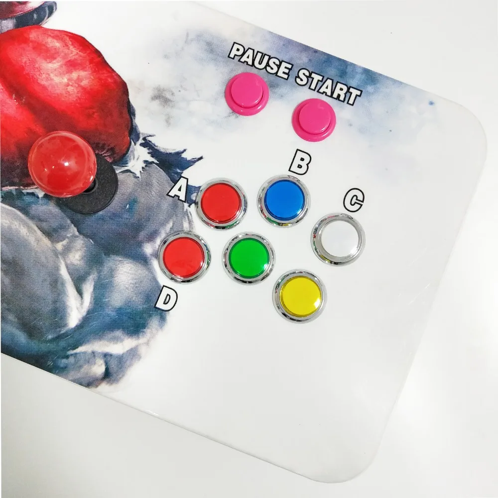 2 игрока Pandora Box 9 комплект копия SANWA Джойстик, Хромированный Светодиодный кнопочный для DIY аркадная Машина домашний шкаф с ручным управлением