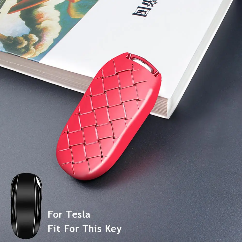 Option 2 Автомобильный чехол для ключей fob TPU для Tesla модель X Автомобильный пульт дистанционного ключа 3 кнопки умный авто украшение автомобиля Стайлинг оболочки аксессуары - Название цвета: Option 2