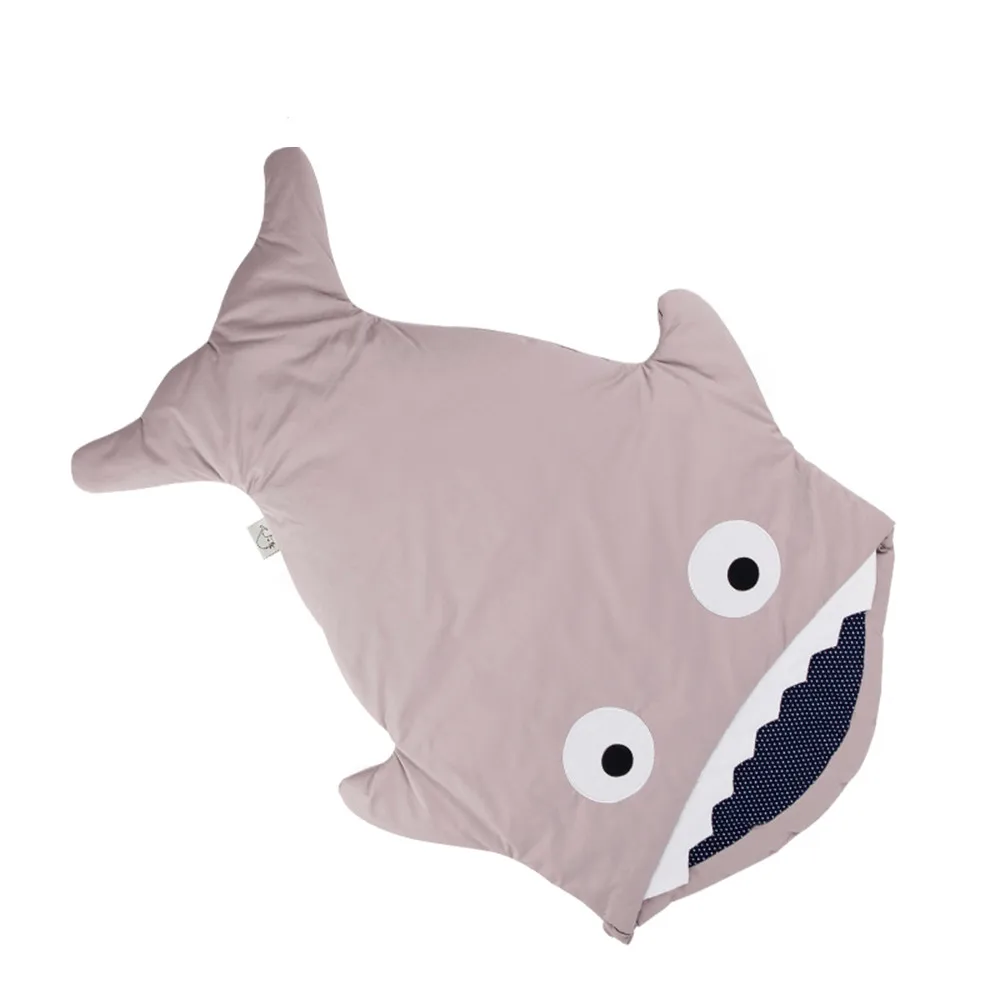 Хит продаж милый спальный мешок для малышей с рисунком акулы зимний теплое