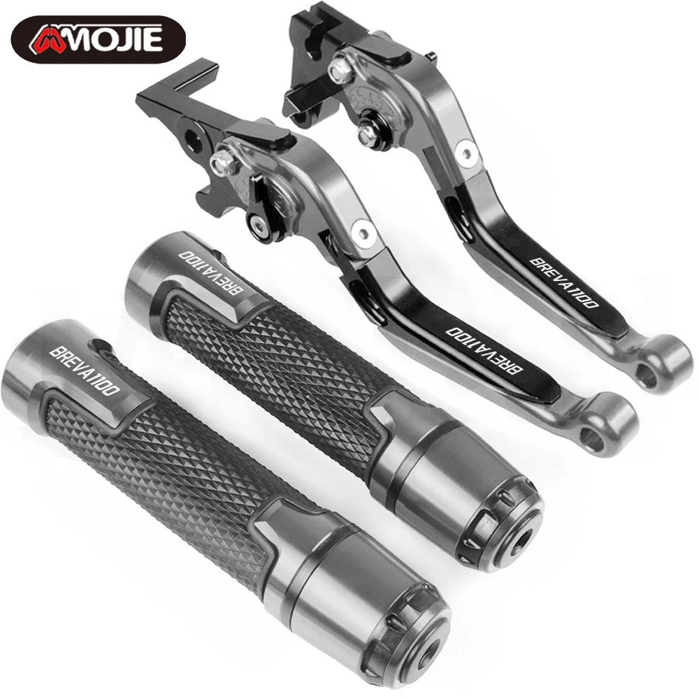 

For Moto BREVA 1100 2006 2007 2008 2009 2010 2011 2012 Motorcycle Accessories Brake Clutch Levers and Handlebar Hand Grips ends