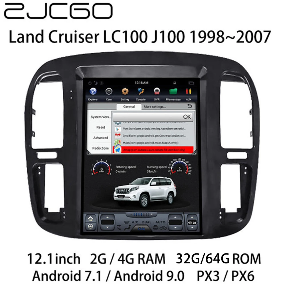 Автомобильный мультимедийный плеер стерео радио навигация Android экран для Toyota Land