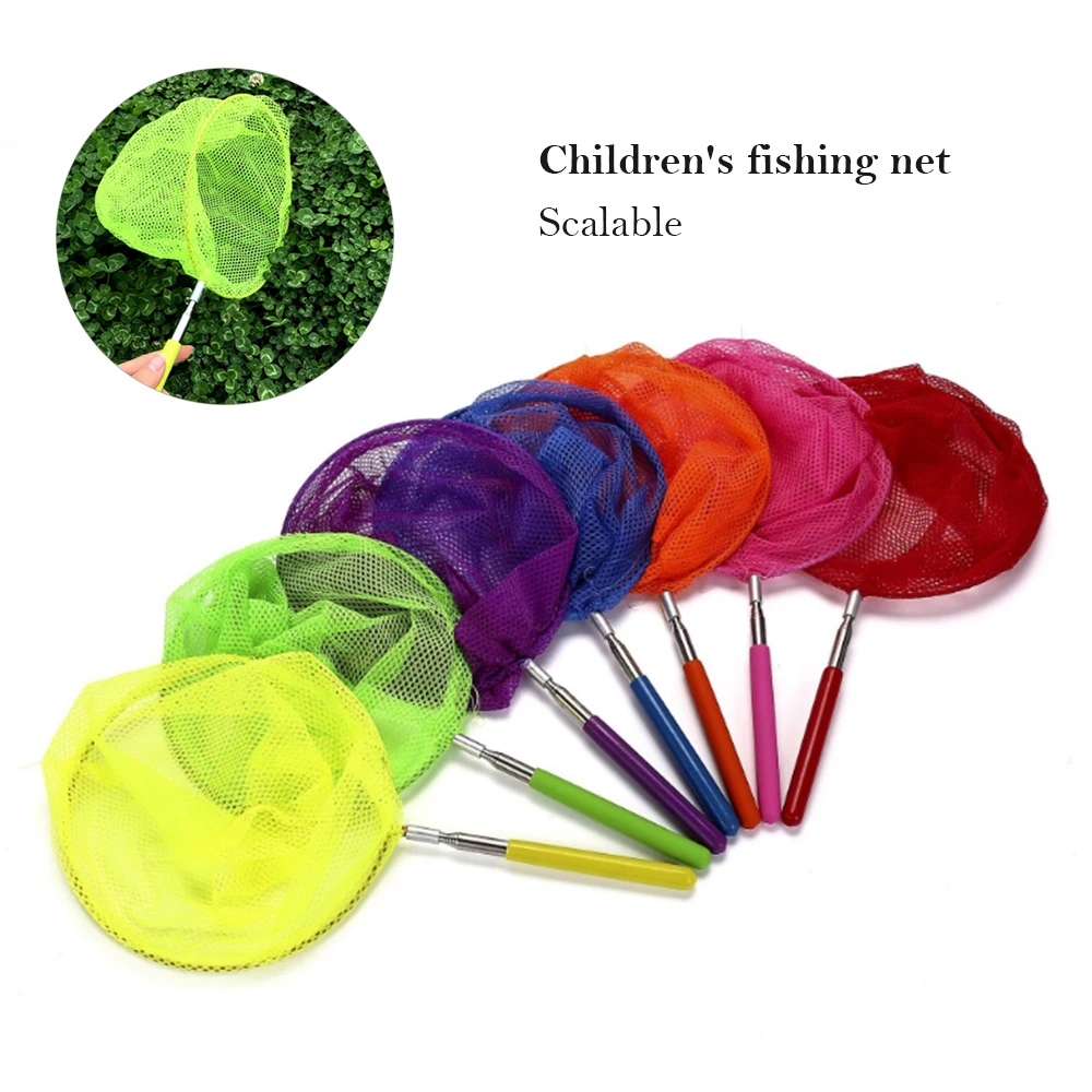 Выдвижная детская сетка Ловца бабочки насекомых телескопическая ловушка жуков с
