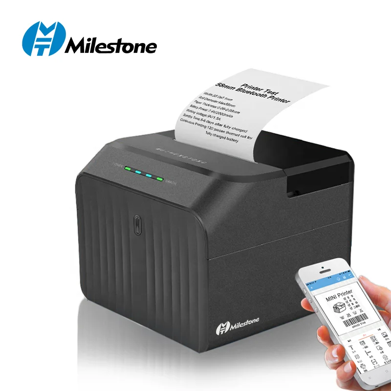 Термопринтер для печати этикеток Milestone Mini 2 дюйма 58 мм Bluetooth | Компьютеры и офис