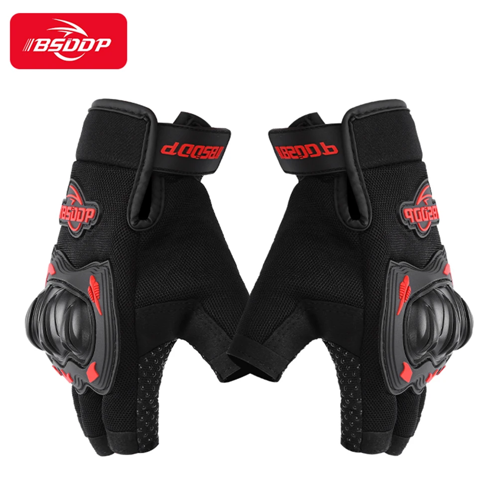 Universal Motorcycle Scooter ATV Racing Half Finger Gloves For YAMAHA MT-07 MT-09 FZ-07 XMAX VMAX NMAX TMAX R1 R6 R15 R25 R125 enlarge