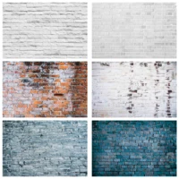 grey white brick wall photography backgrounds vinyl cloth backdrops for photo studio photophone video portrait party birthday