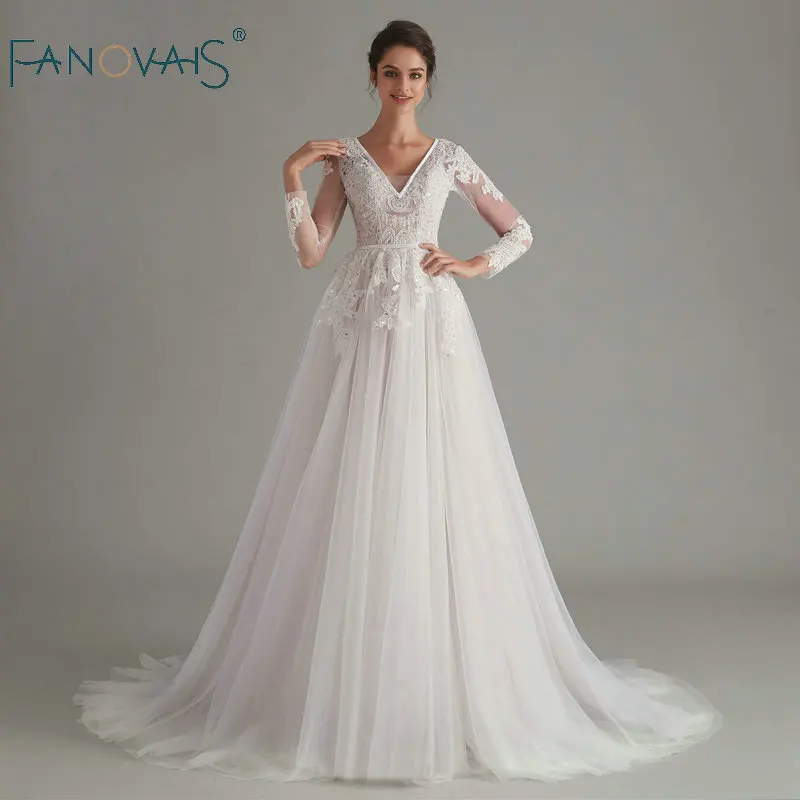 Элегантное свадебное платье 2019 с открытой спиной бохо невесты длинное vestido de noiva