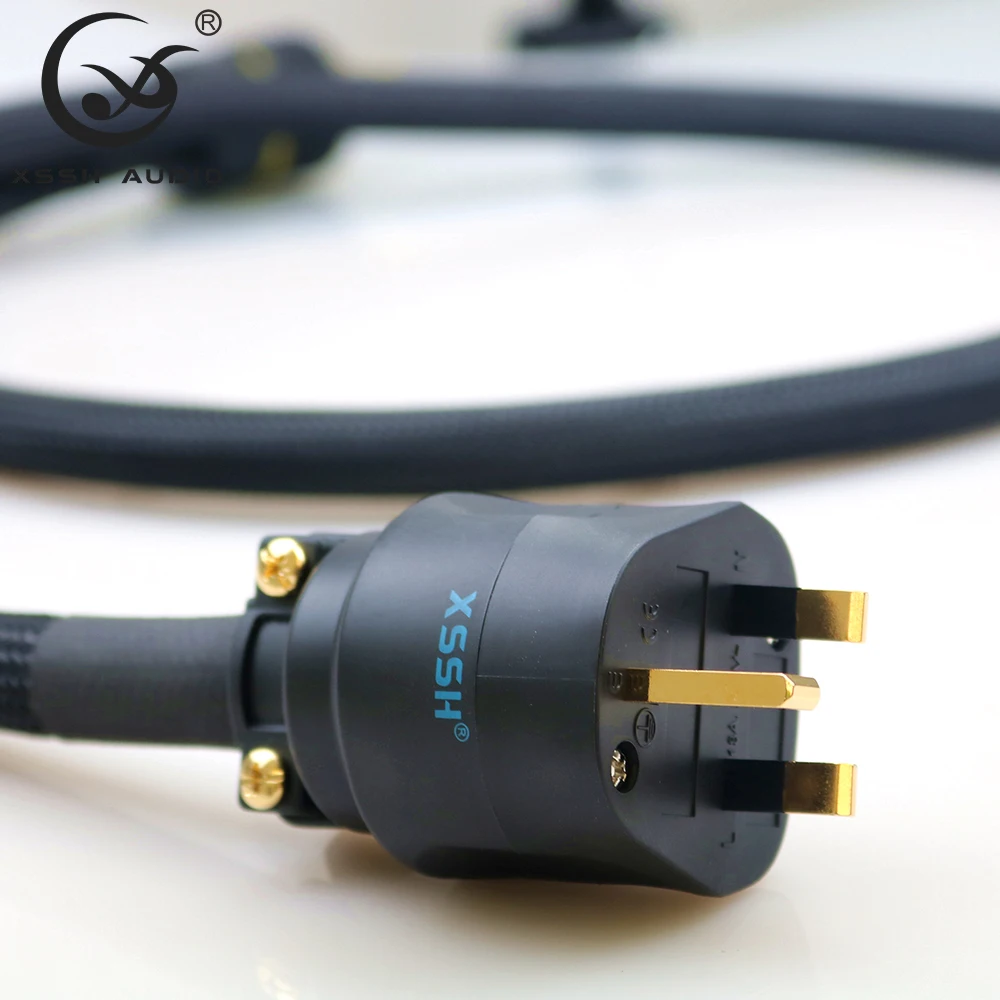 Усилитель XSSH audio YIVO FURUTECH HIFI OFC позолоченный штекер питания для Великобритании IEC