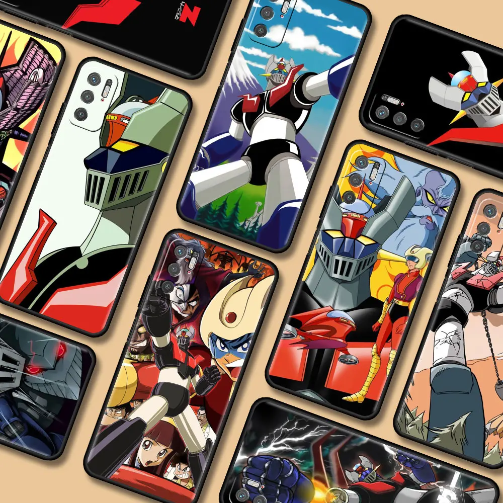

Anime Mazinger Z Phone Case For Xiaomi Redmi Note 9S 9 8 Pro 9C 7 8T 8 10 9A 7A K40 4G 8A Back Phone Cover Soft Capa