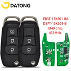 Автомобильный пульт дистанционного управления Datong World для Ford KA Mondeo Glaxy S-Max Ranger F150 EB3T-15K601-BA ID49Chip 433MHz Flip