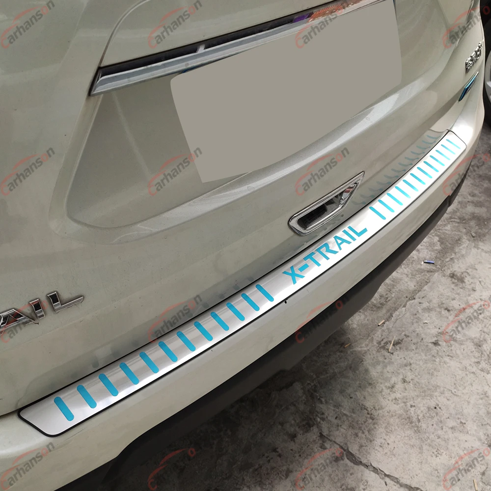 Автомобильный Стайлинг Нержавеющая сталь Крышка Авто Задний бампер протектор