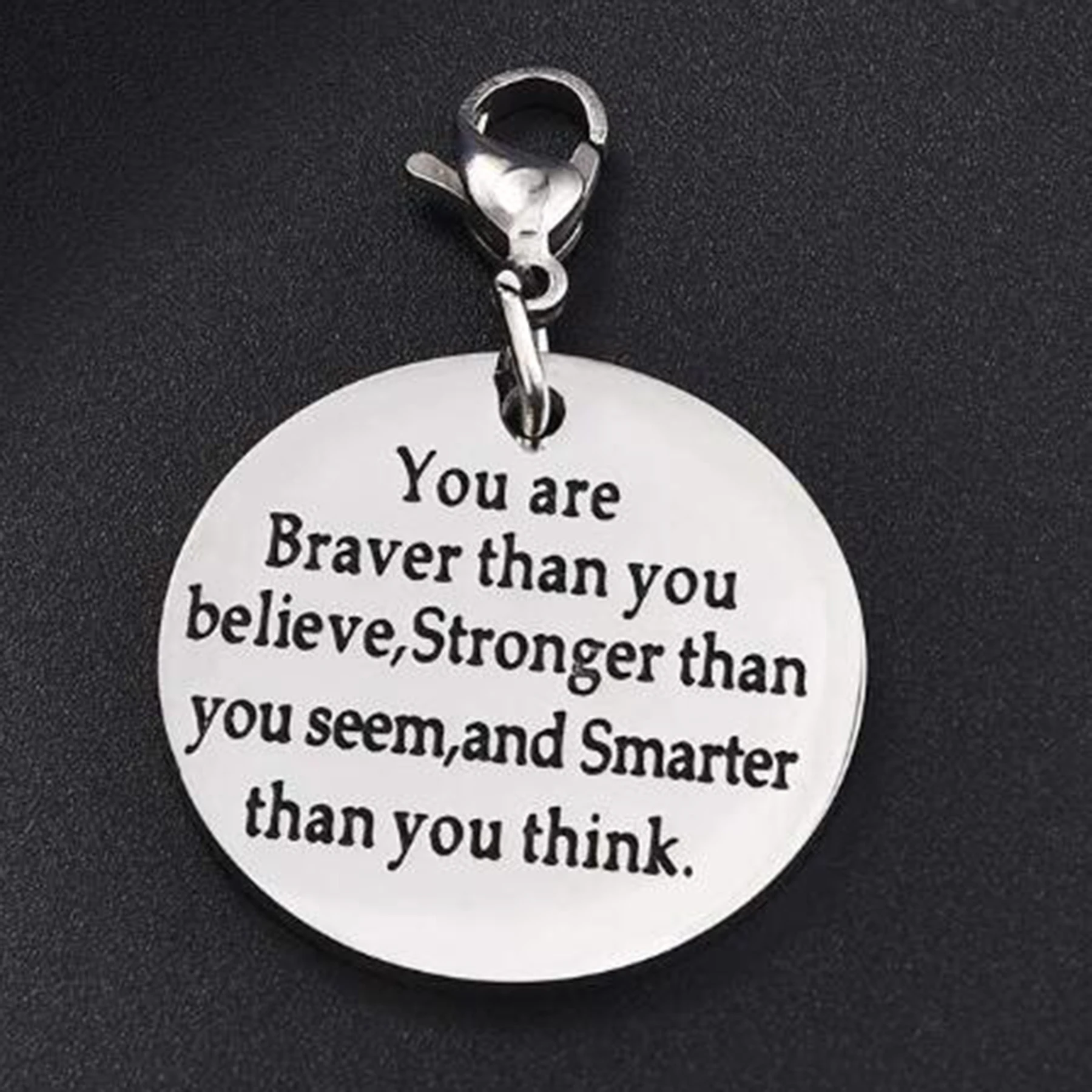 Круглый держатель для ключей из нержавеющей стали Dag Tag брелок ювелирные изделия