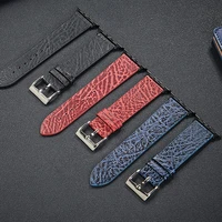 genuine leather band for apple watch se 44mm 42mm 40mm 38mm men women apple watch strap for iwatch series 6 5 4 3 2 1 red