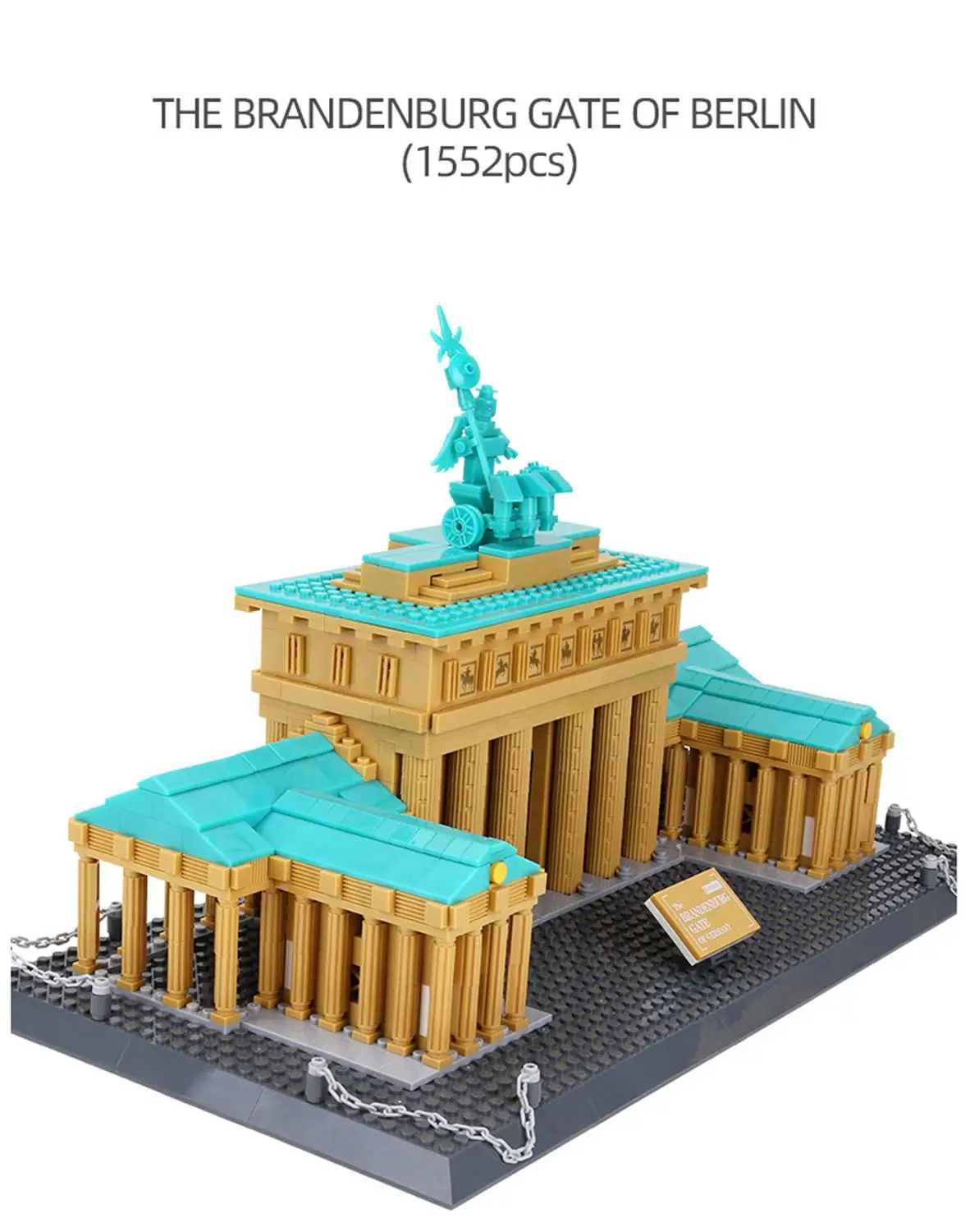 

Wange 6211 city creators Street view famous Brandenburg Gate Berlin Germany Building Blocks bricks toys For Children