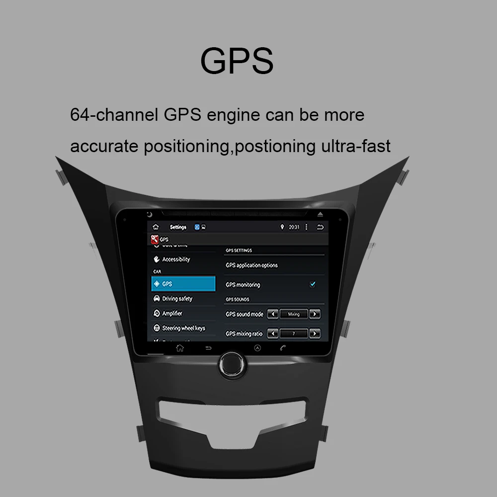 Автомобильный GPS-навигатор на Android 10 0 для SSANGYONG KORANDO/C210/ ACTYON 2013-2020 автомобильное