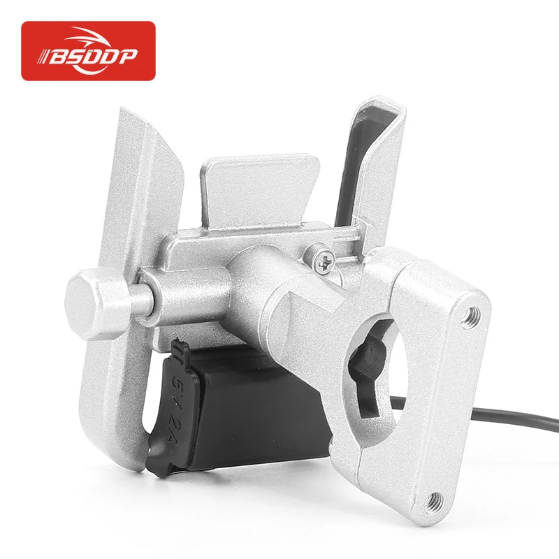 Универсальный держатель для телефона на руль мотоцикла в зеркале заднего вида с