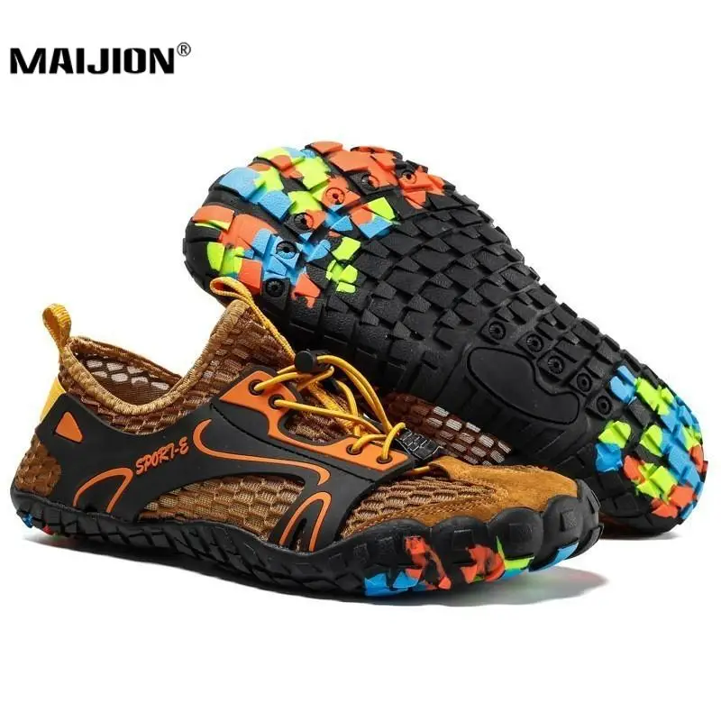 Кроссовки унисекс сетчатые для активного отдыха Нескользящие сандалии дышащие