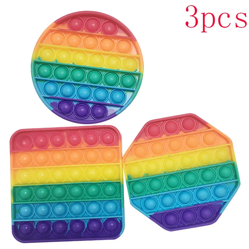 

20 IN 1 Fidget Sensory Toys Pack Antistress Simple Dimple it Stress Relief Toy for Kids Adults Bubble Rainbow Ball Gift