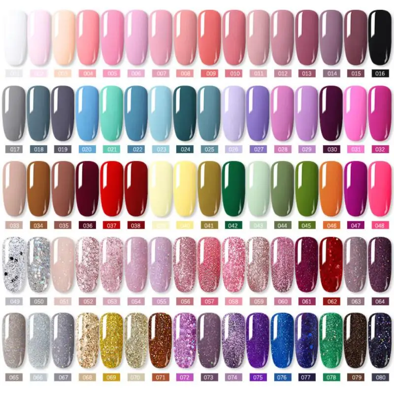 60 цветов Гель-лак для ногтей клей полуперманентные Лаки блеск дизайна УФ