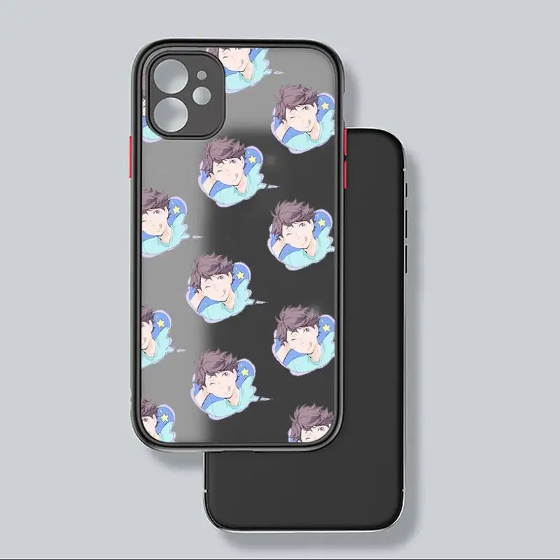 

anime Haikyuu Oikawa Phone Case matte transparent For iphone 7 8 11 12 plus mini x xs xr pro max cover