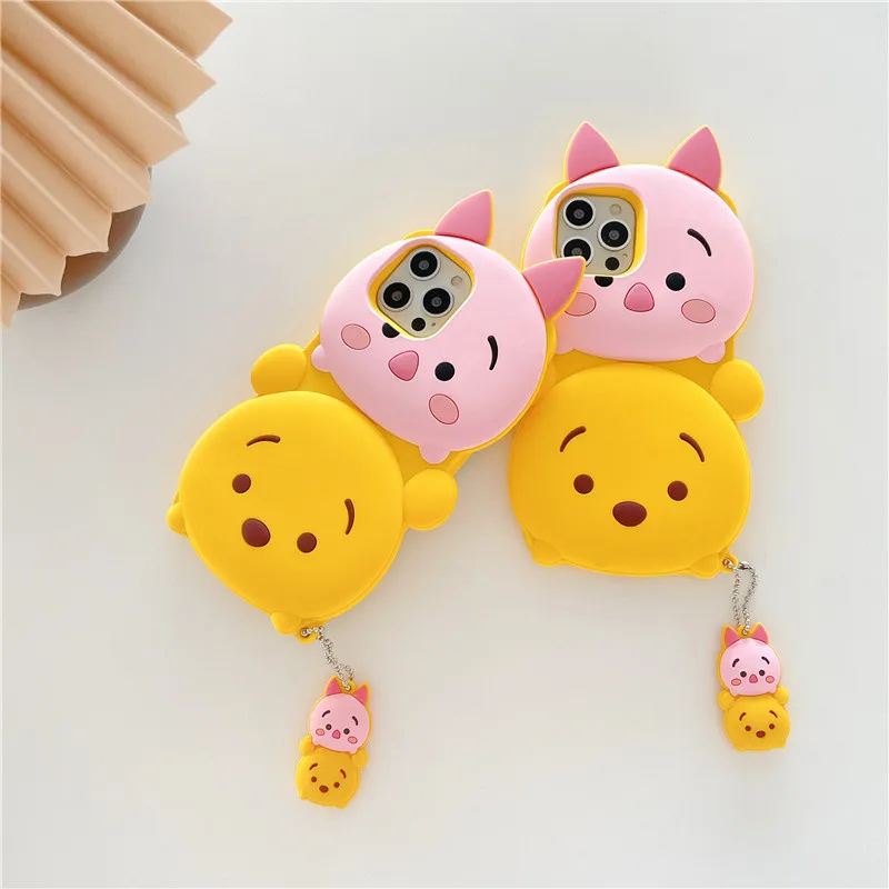 monsters university pooh pig cartoon silicone disney phone case for iphone 12 11pro max 11 xs max xr x xs free global shipping