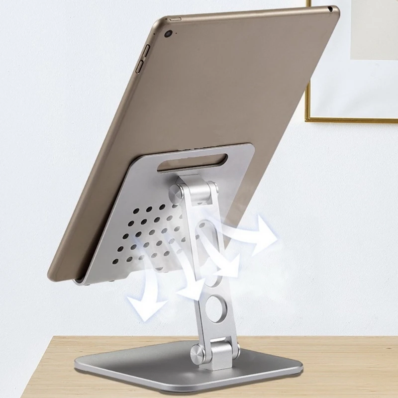 

B9HC Adjustable Laptop Stand Aluminium Notebook Holder Cooler for Desk MacBook Air Pro 7.9-12.9 in Notebook