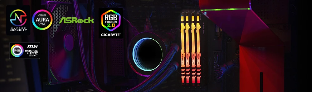 Kingston HyperX FURY DDR4 RGB память 2666 МГц 3200 МГц DDR4 CL15 DIMM XMP 8 Гб 16 Гб Memoria Ram ddr4 для настольной памяти Rams