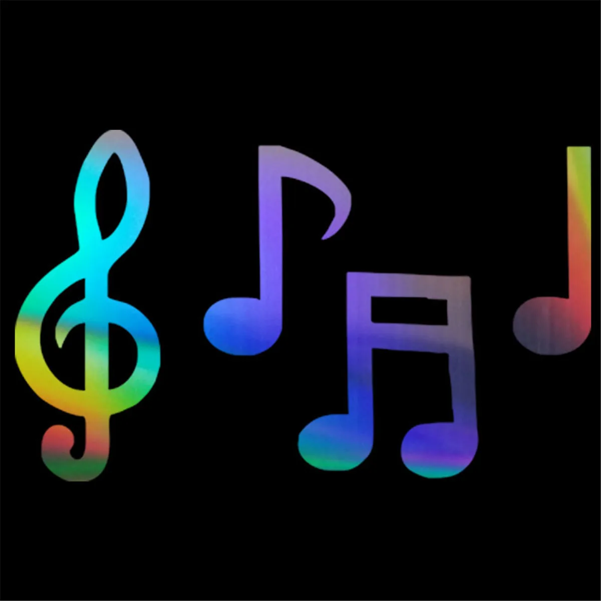 

Creative Music Symbol Personalized Cool Car Stickers PVC High-quality Bumper Body Window Decoration Sun-proof Exquisite Decals