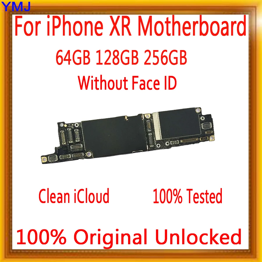 Для iphone XR материнская плата NO face ID материнская плата 64 Гб/128 ГБ/256 ГБ оригинальная разблокированная материнская плата iCloud+ пластина с чипами