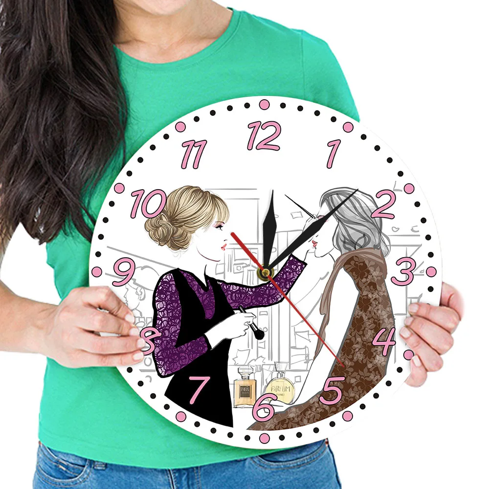 Современные настенные часы It's Lash Clock для макияжа и наращивания ресниц