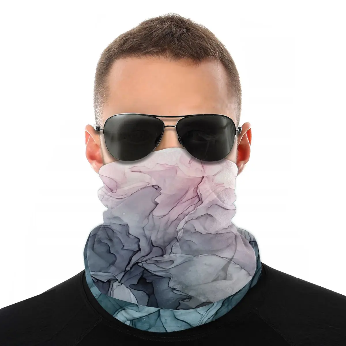 

Серый шарф для румян и Payne, маска-полумаска унисекс, модная трубчатая маска-бандана, многофункциональные головные уборы, для велоспорта, пох...