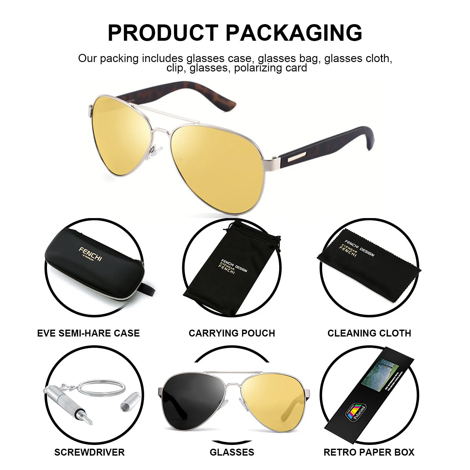 Очки ночного видения для вождения женские солнцезащитные очки мужчин