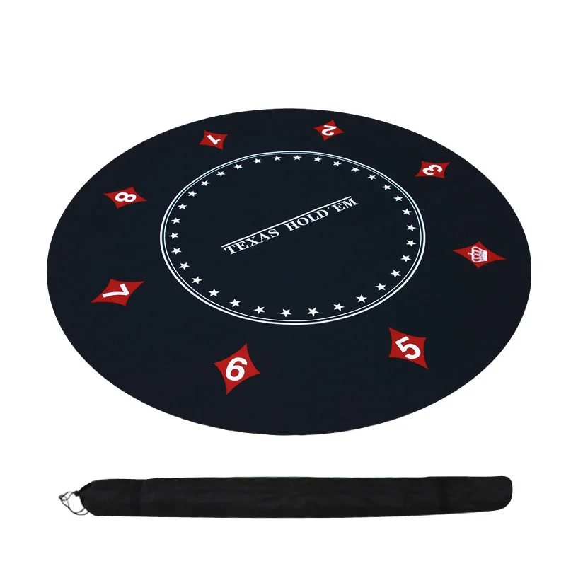 120 см резиновая круглая настольная скатерть Техасский Холдем для покерного стола