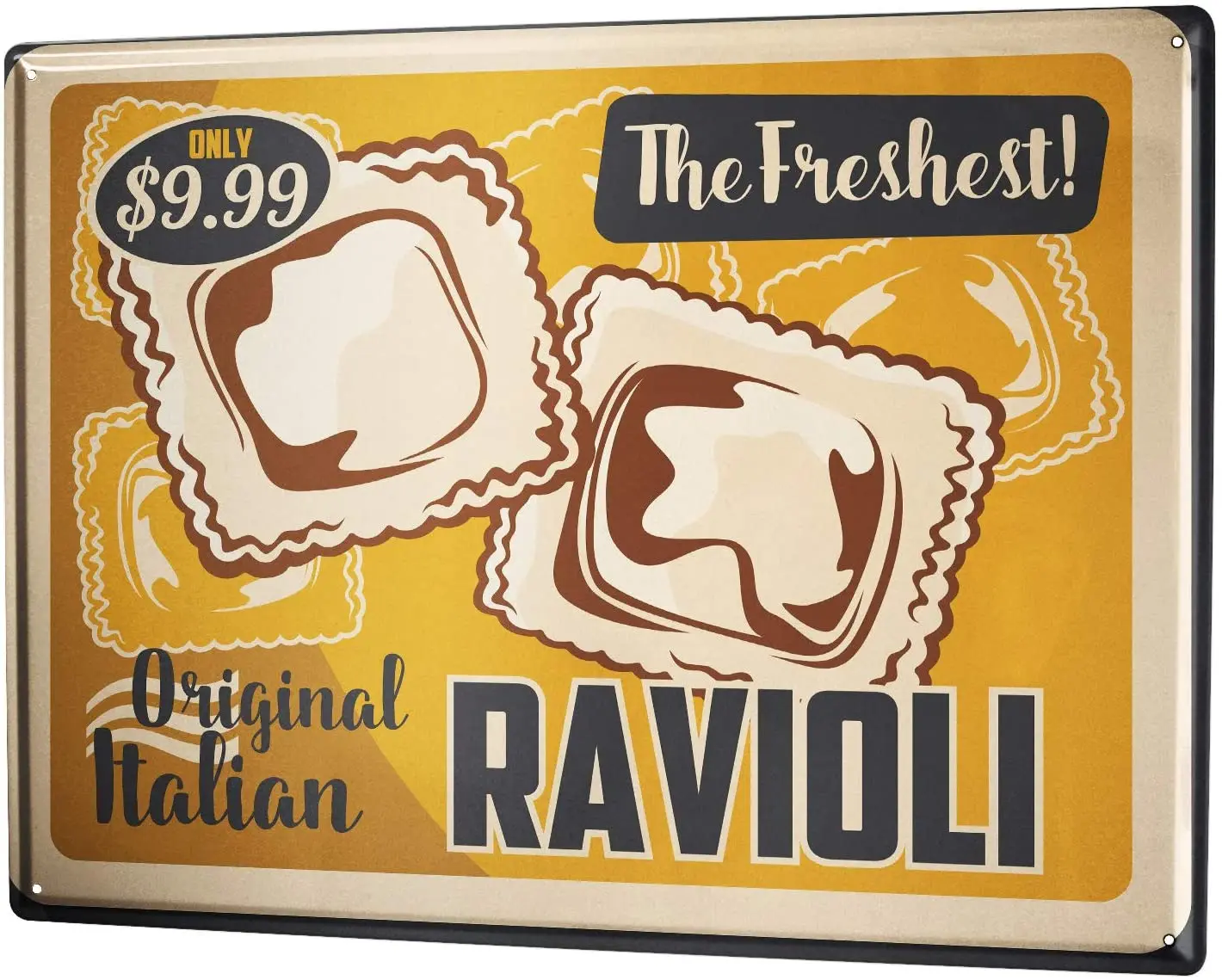 

SINCE 2004 Metal Plate Retro Ravioli Italian