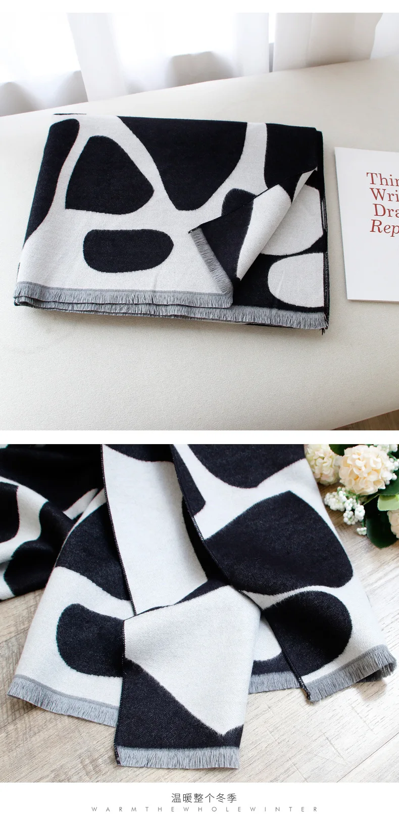 Новый шарф в европейском и американском стиле для осени зимы 2019 Женская