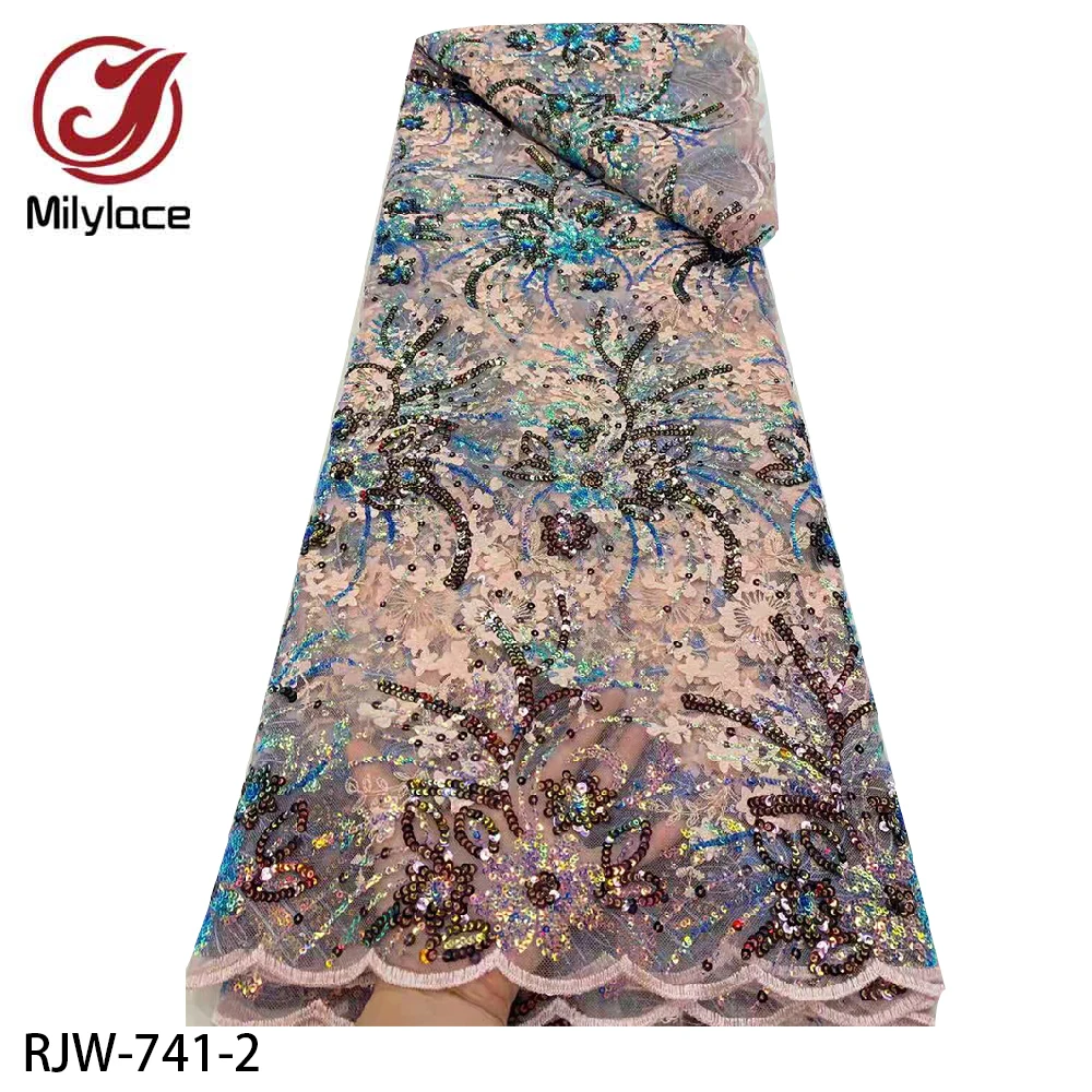 2021 высокое качество Африканское кружево ткань с вышивкой и блестками