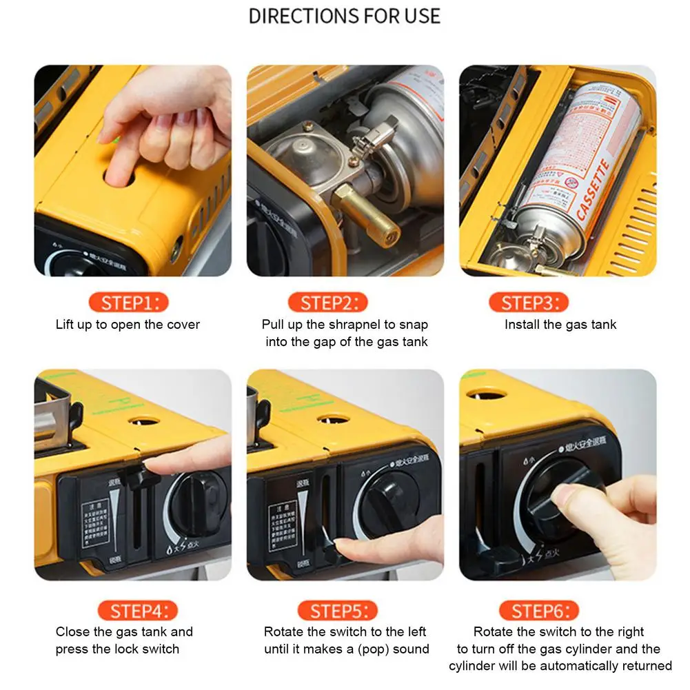 КВт кассета для кемпинга пикника гриля газовые плиты горелка мини-кассета печь