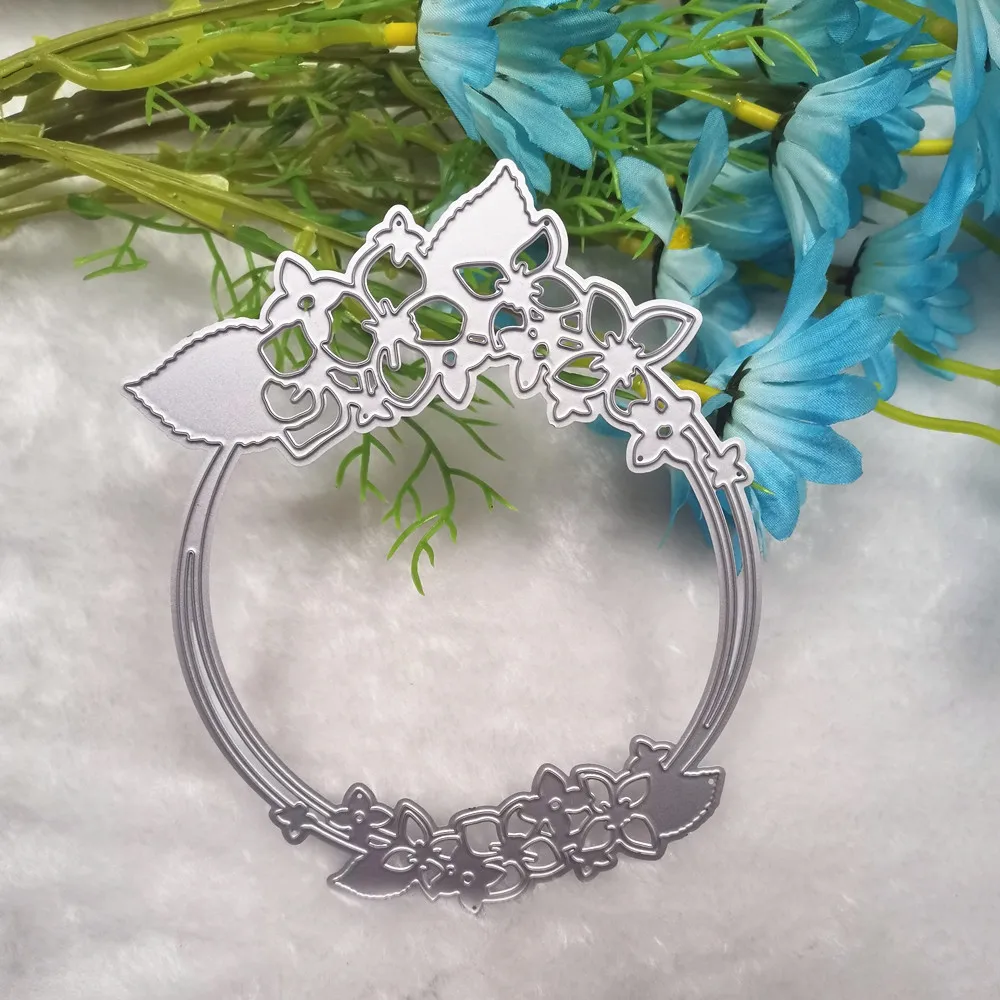 Цветочный венок штампы для скрапбукинга рельефный креативный нож рукоделия
