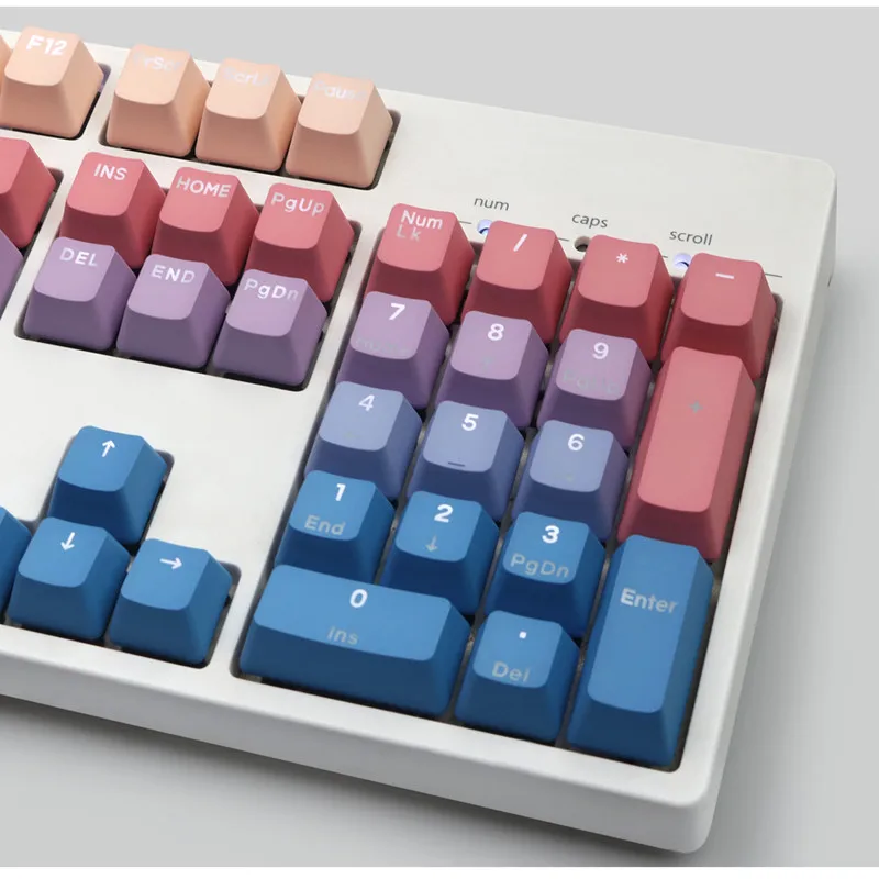 108 клавиш PBT Keycap Set Крышки с подсветкой для игровых геймеров Крышка клавиатуры