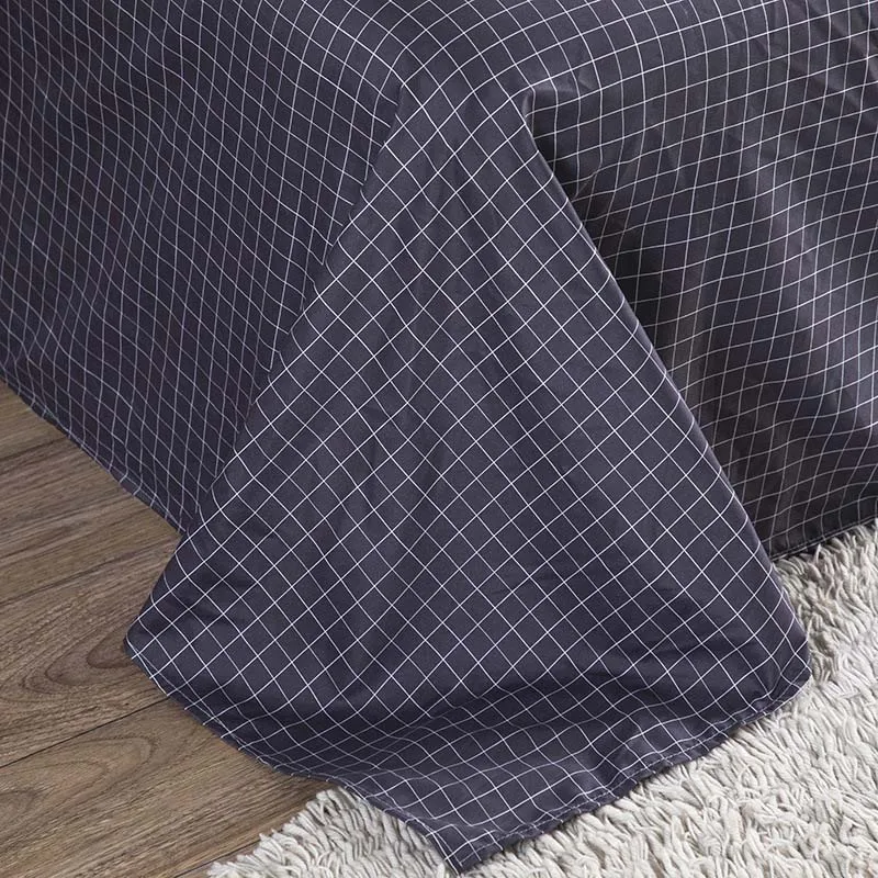 

4pcs Plaid Bedding Sets with Pillowcase Duvet Cover Sets Bed Linen Sheet Home Warm Bedding Set High Quality Queen Bedding Set