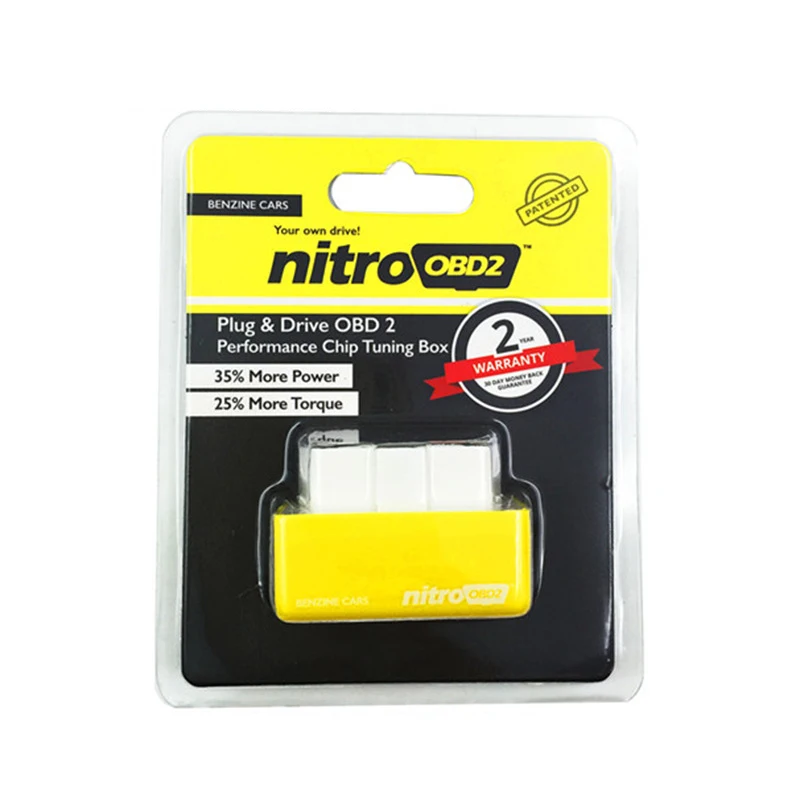 For Benzine Коннектор для прибора бортовой диагностики для Jeep Grand Cherokee Compass Wrangler Nitro ECO OBD2 чип блок настройки Nitro OBD 2 ECOOBD2 Plug& Driver - Цвет: For Benzine