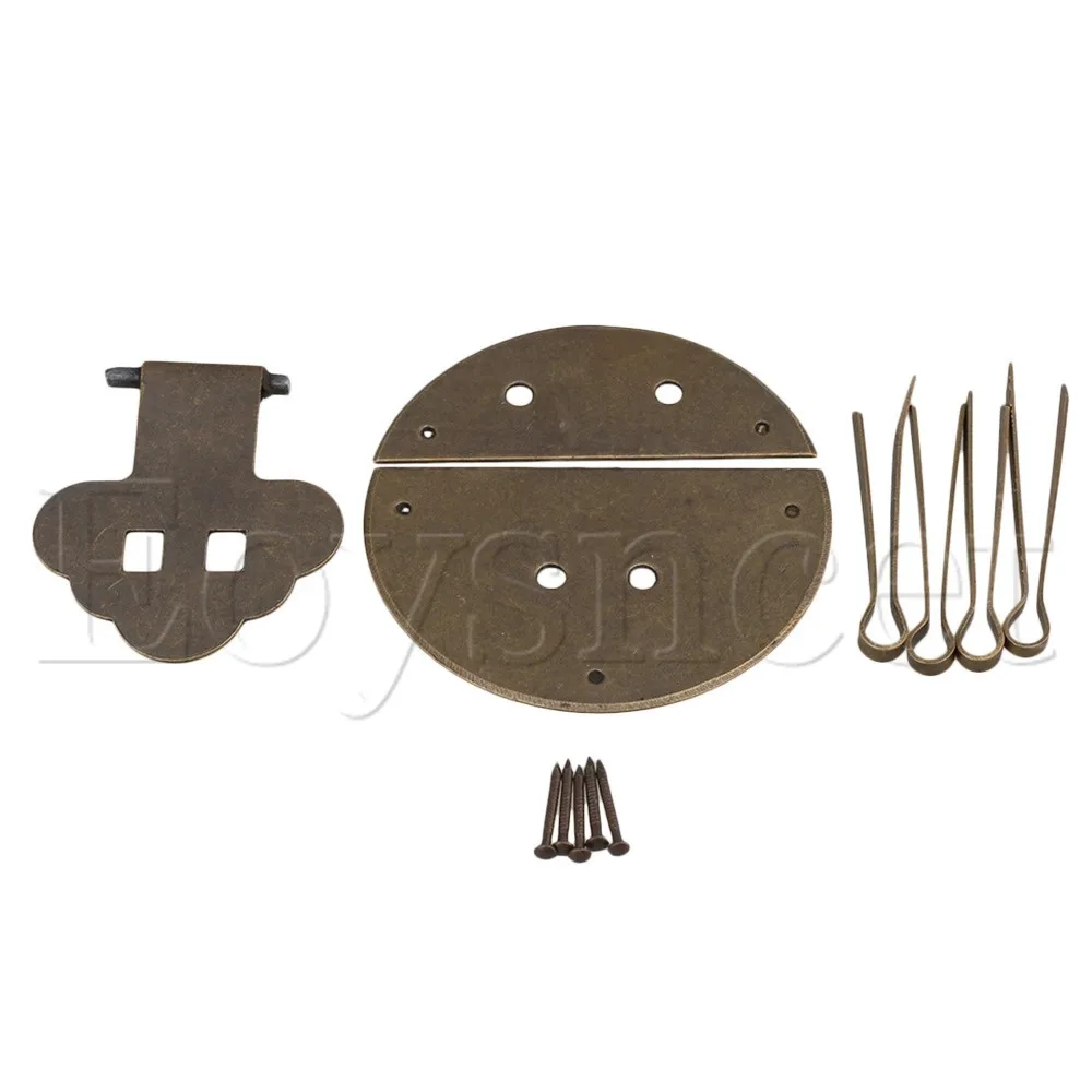 Бронзовая Античная круглая защелка для ювелирных изделий коробка сигар застежка