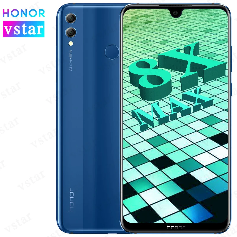 HONOR 8X Max 7 12 ''большой экран 4 ГБ/6 ГБ ОЗУ 64 Гб/128 Гб ПЗУ мобильный телефон Android 8 1