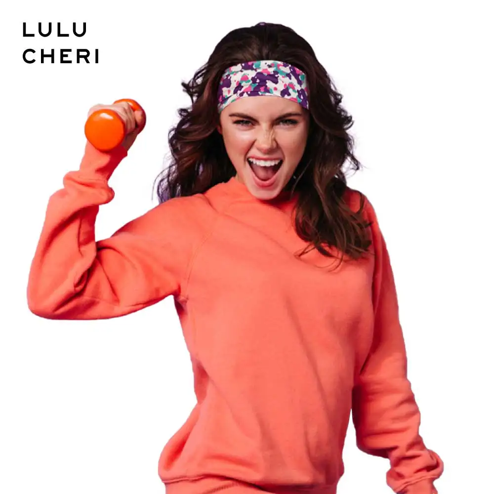 Для женщин 80s Винтаж тай-дай головная повязка с принтом брызг уникальный узор